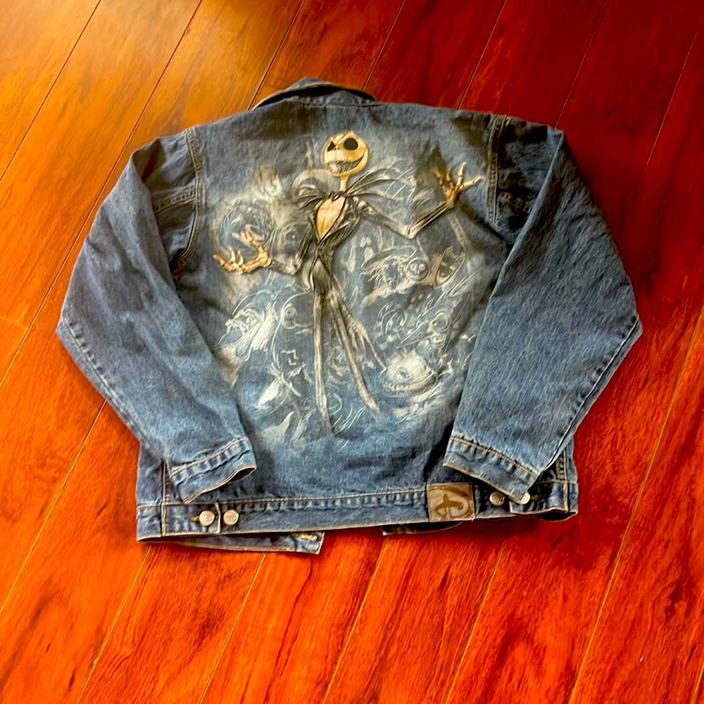 Jack Skellington denim jacket women’s size Large